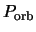 $P_{\rm orb}$
